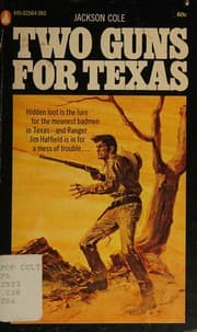 Tapa de Two Guns for Texas [ Popular Library Edition, 1946 ] (hidden loot is the lure for the meanest badmen in Texas...)
