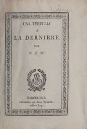 Tapa de Una tertulia á la derniere