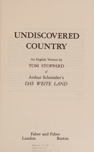Tapa de Undiscovered Country