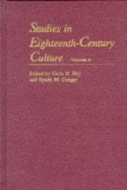 Tapa de Studies in eighteenth-century culture