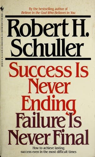 Tapa de Success is never ending, failure is never final