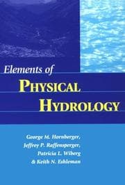 Tapa de Elements of physical hydrology