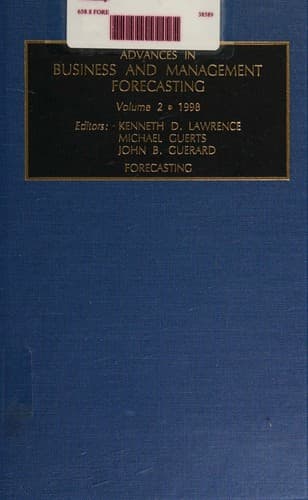 Tapa de Advances in Business Management and Forecasting