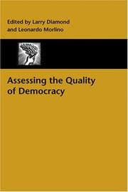 Tapa de Assessing the Quality of Democracy (A Journal of Democracy Book)