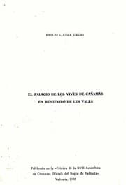 Tapa de El Palacio de los Vives de Cañamás en Benifairó de Les Valls