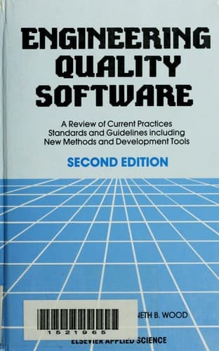 Tapa de Engineering quality software