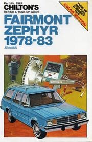 Tapa de Chilton's repair & tune-up guide, Fairmont, Zephyr, 1978-83