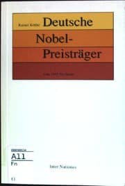 Tapa de Deutsche Nobelpreisträger von 1945 bis heute