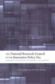 Tapa de The National Research Council in the innovation policy era