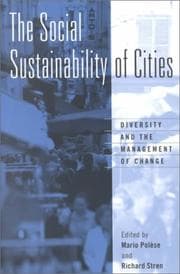 Tapa de The social sustainability of cities
