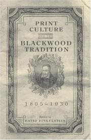Tapa de Print Culture and the Blackwood Tradition (Studies in Book and Print Culture)
