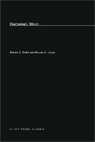 Tapa de Knowing Who
