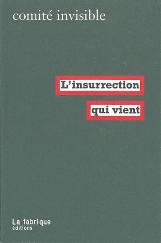 Tapa de L'insurrection qui vient
