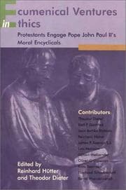 Tapa de Ecumenical ventures in ethics