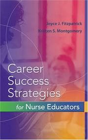 Tapa de Career success strategies for nurse educators