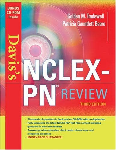 Tapa de Davis's NCLEX-PN review