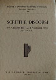 Tapa de Scritti e discorsi