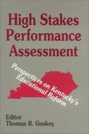 Tapa de High Stakes Performance Assessment