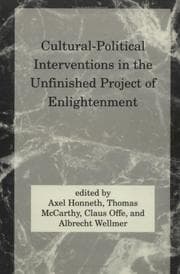 Tapa de Cultural-political interventions in the unfinished project of enlightenment