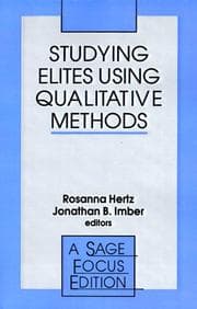 Tapa de Studying elites using qualitative methods