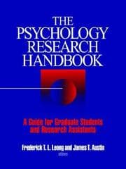 Tapa de The psychology research handbook