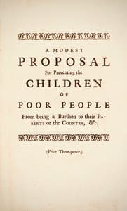 Tapa de A Modest Proposal