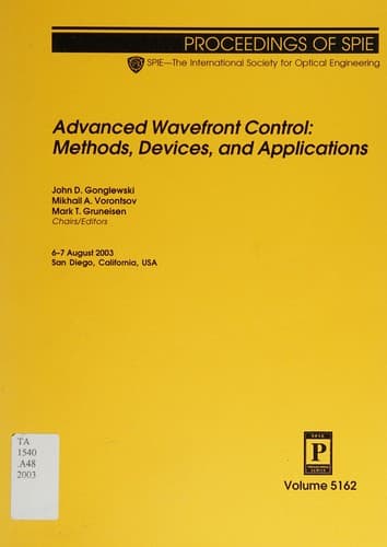 Tapa de Advanced wavefront control
