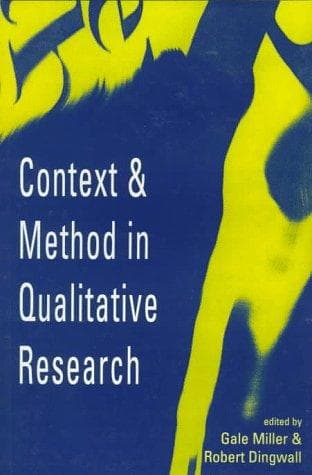 Tapa de Context and Method in Qualitative Research