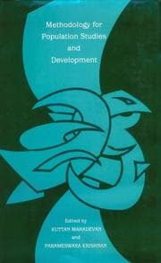 Tapa de Methodology for population studies and development