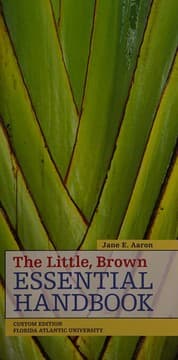 Tapa de The Little, Brown Essential Handbook (Custom Edition for Florida Atlantic University)