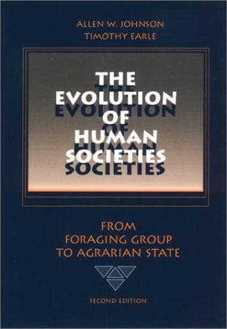 Tapa de The evolution of human societies