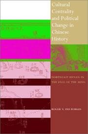 Tapa de Cultural Centrality and Political Change in Chinese History