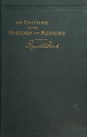 Tapa de An Epitome of the History of Medicine