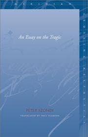 Tapa de An essay on the tragic