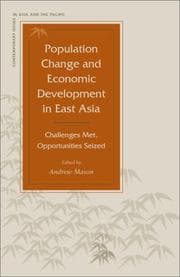 Tapa de Population Change and Economic Development in East Asia