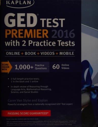 Tapa de GED test premier 2016