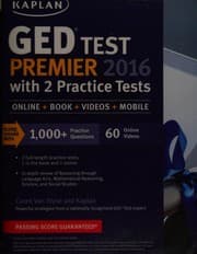 Tapa de GED test premier 2016