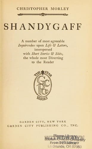 Tapa de Shandygaff