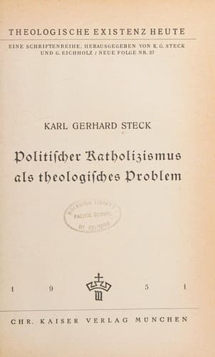 Tapa de Theological Existence Today