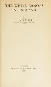 Tapa de The White Canons in English