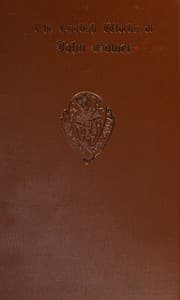 Tapa de The English works of John Gower