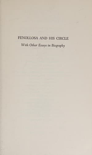 Tapa de Fenollosa and his circle