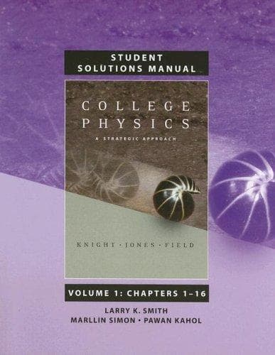 Tapa de Student Solutions Manual for College Physics
