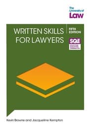 Tapa de Written Skills for Lawyers