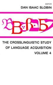 Tapa de The Crosslinguistic Study of Language Acquisition