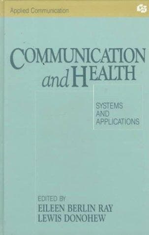 Tapa de Communication and Health