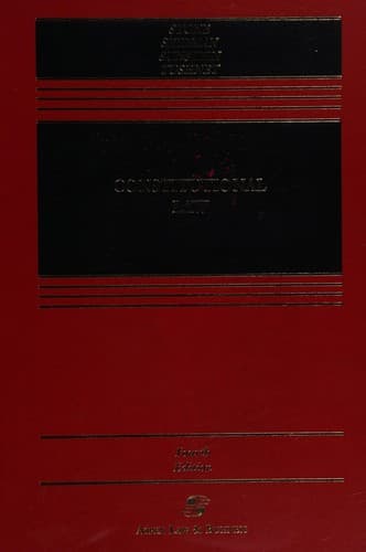 Tapa de Constitutional law