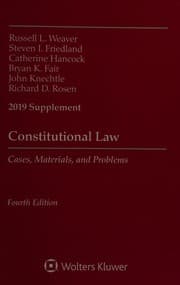 Tapa de Constitutional Law: Cases Materials and Problems
