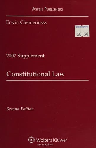 Tapa de Constitutional Law