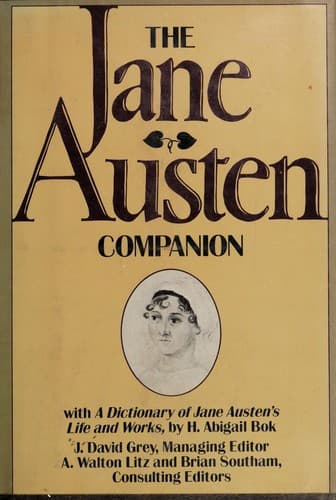 Tapa de The Jane Austen companion